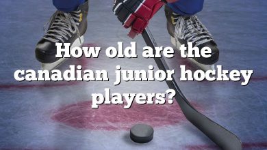 How old are the canadian junior hockey players?