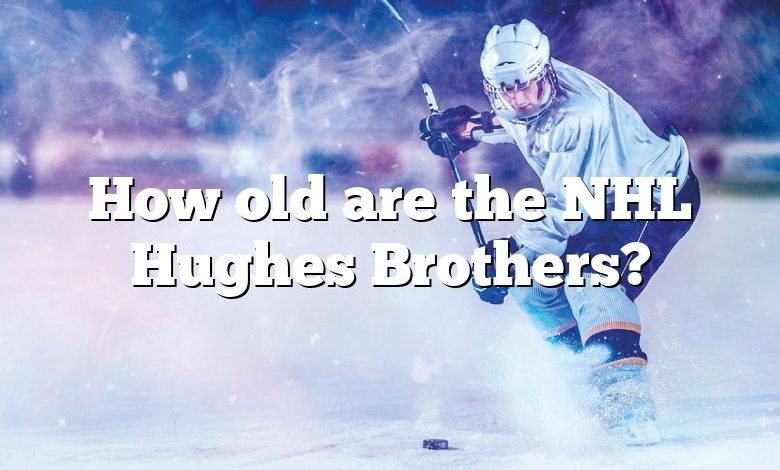 How old are the NHL Hughes Brothers?