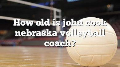 How old is john cook nebraska volleyball coach?