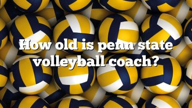 How old is penn state volleyball coach?