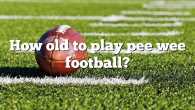 How old to play pee wee football?