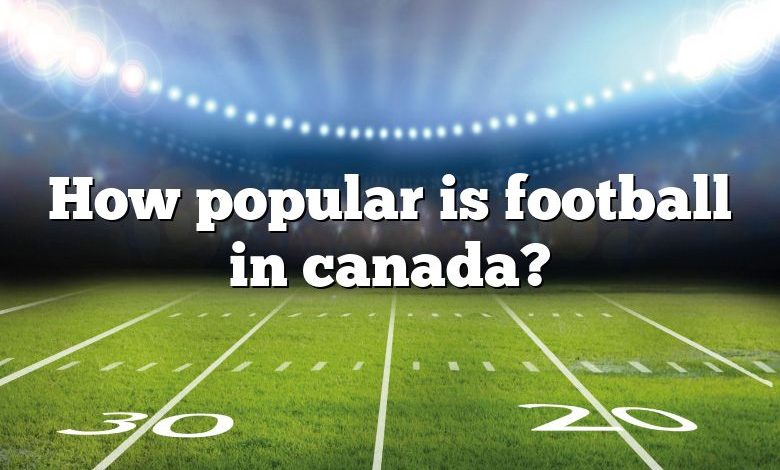 How popular is football in canada?