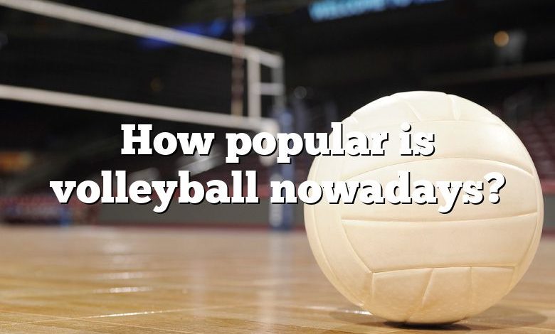 How popular is volleyball nowadays?