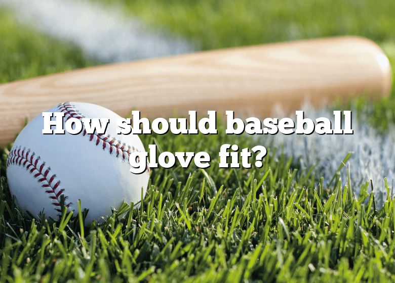 How Should Baseball Glove Fit 