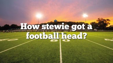 How stewie got a football head?
