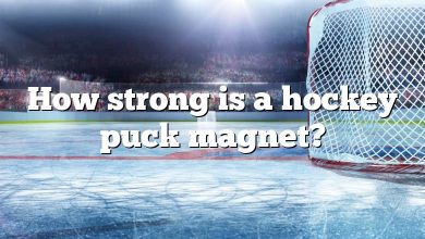 How strong is a hockey puck magnet?