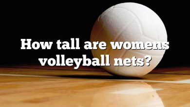 How tall are womens volleyball nets?