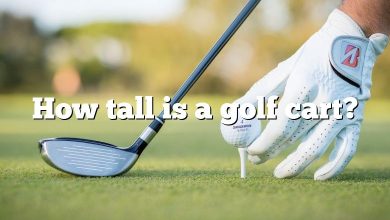 How tall is a golf cart?