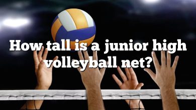 How tall is a junior high volleyball net?