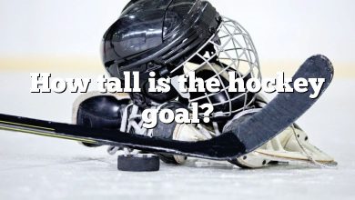 How tall is the hockey goal?