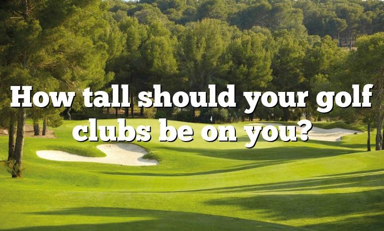 How tall should your golf clubs be on you?