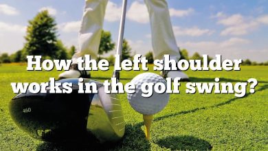 How the left shoulder works in the golf swing?