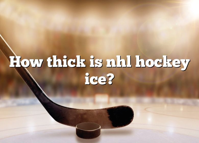 How Thick Is Nhl Hockey Ice DNA Of SPORTS