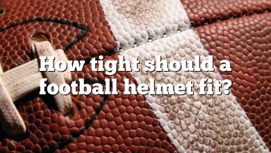 How tight should a football helmet fit?