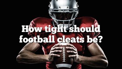 How tight should football cleats be?