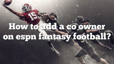 How to add a co owner on espn fantasy football?