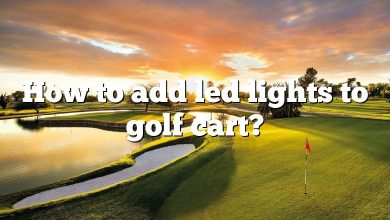 How to add led lights to golf cart?