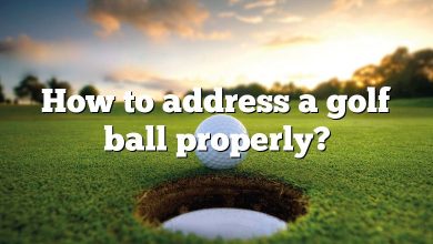 How to address a golf ball properly?