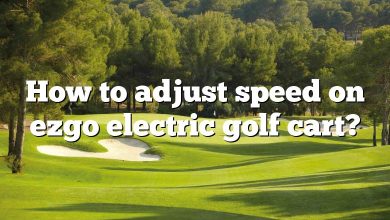 How to adjust speed on ezgo electric golf cart?