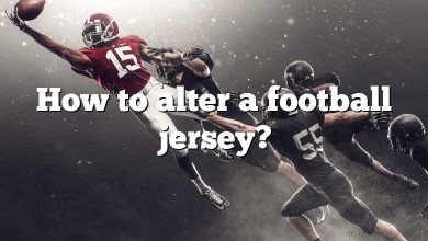 How to alter a football jersey?