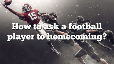 How to ask a football player to homecoming?