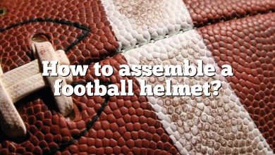 How to assemble a football helmet?