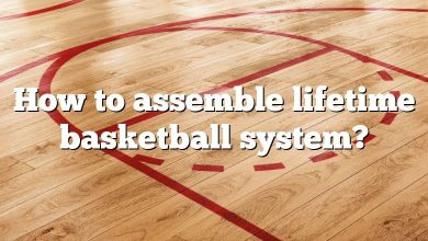 How to assemble lifetime basketball system?