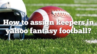 How to assign keepers in yahoo fantasy football?