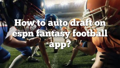 How to auto draft on espn fantasy football app?