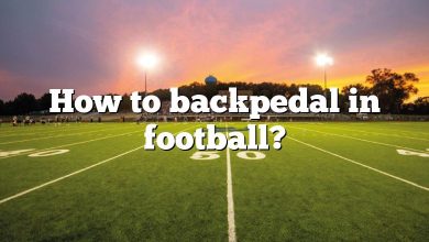 How to backpedal in football?