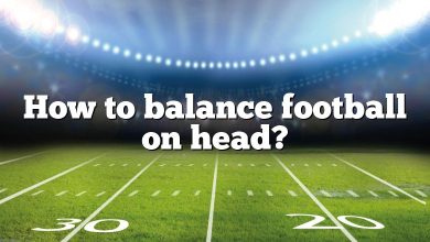 How to balance football on head?