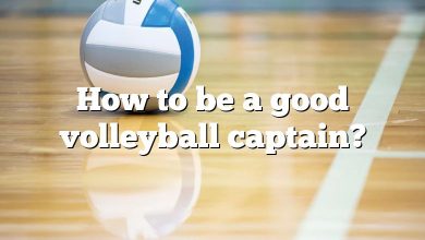 How to be a good volleyball captain?