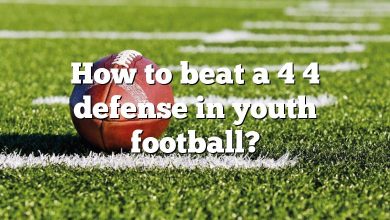 How to beat a 4 4 defense in youth football?