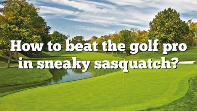 How to beat the golf pro in sneaky sasquatch?