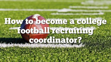 How to become a college football recruiting coordinator?