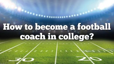 How to become a football coach in college?