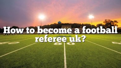 How to become a football referee uk?