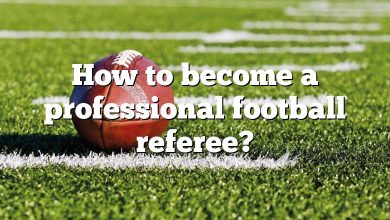 How to become a professional football referee?