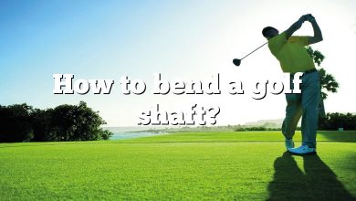 How to bend a golf shaft?