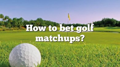 How to bet golf matchups?