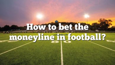 How to bet the moneyline in football?