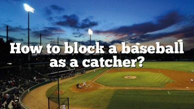 How to block a baseball as a catcher?