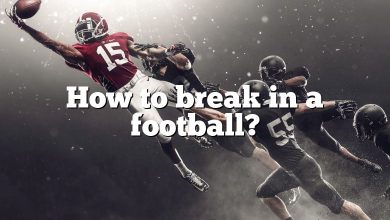 How to break in a football?