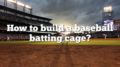 How to build a baseball batting cage?
