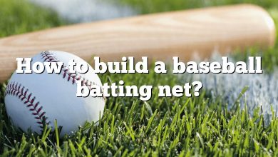 How to build a baseball batting net?