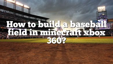 How to build a baseball field in minecraft xbox 360?