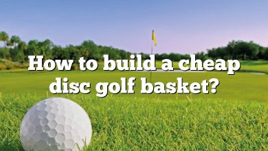 How to build a cheap disc golf basket?