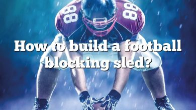 How to build a football blocking sled?