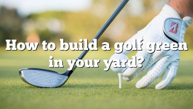 How to build a golf green in your yard?