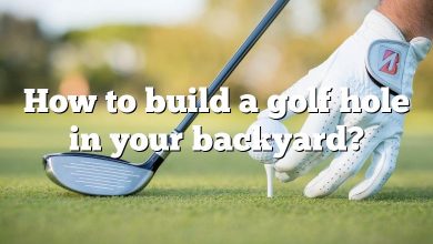 How to build a golf hole in your backyard?